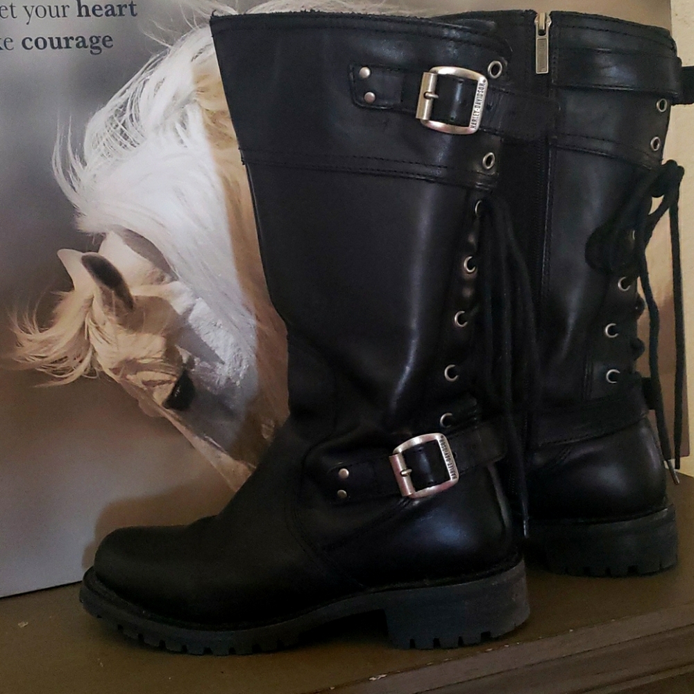 Harley Davidson sz 9 women's blk boots